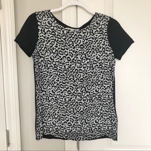Madewell Hi-Line Leopard Print Shirt